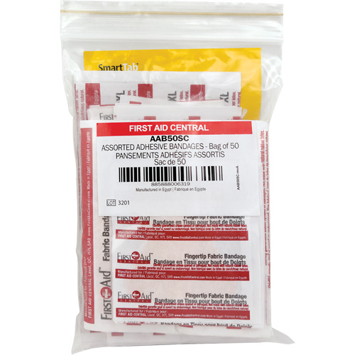 Recharge de bandages adh&eacute;sifs SmartCompliance, Assorti, Tissu/Plastique, Non st&eacute;rile Industrial Sales