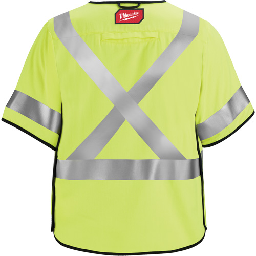 Breakaway Mesh Safety Vest, Black/High Visibility Lime-Yellow, Medium/Small Industrial Sales