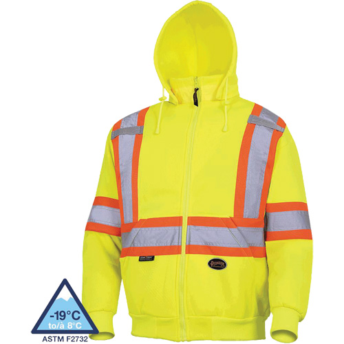 6925 Chandail &agrave; capuche, T-petit, Jaune haute visibilit&eacute; Industrial Sales