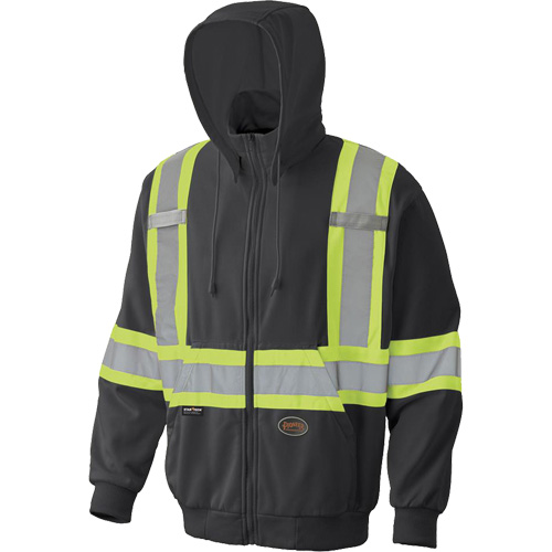 6942 Chandail capuche &agrave; fermeture &eacute;clair, Petit, Noir Industrial Sales