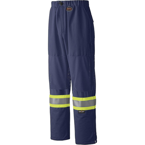 6003P Pantalon de s&eacute;curit&eacute; routi&egrave;re, Polyester, T-petit, Bleu marin Industrial Sales