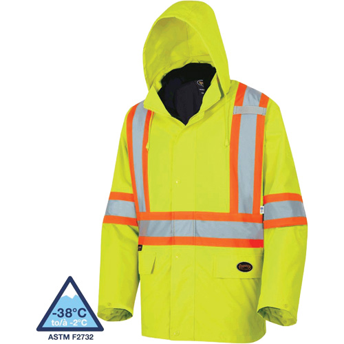 5633 Manteau 3 en 1 The Rock, Jaune lime haute visibilit&eacute;, T-petit Industrial Sales
