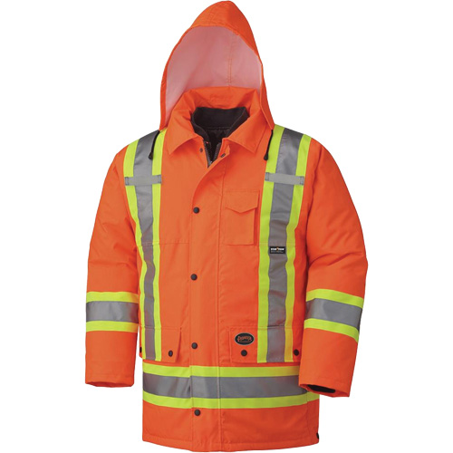 5020 Manteau imperm&eacute;able 7 en 1, Orange haute visibilit&eacute;, 5T-Grand Industrial Sales