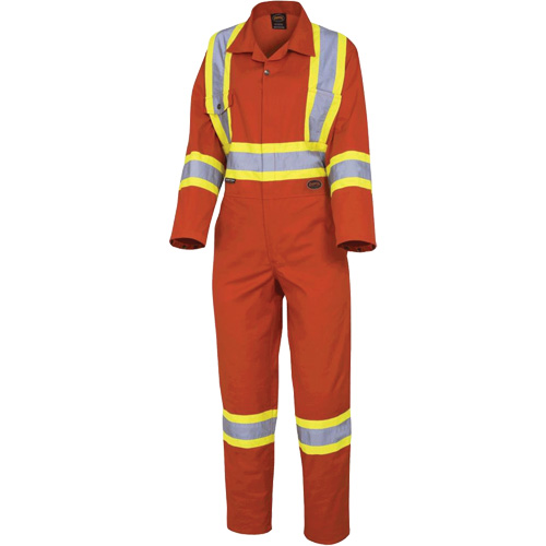 5514W Women's Safety Coveralls, X-Small, High Visibility Orange Industrial Sales