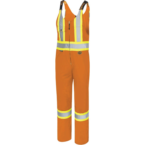 6617T Salopettes, Polyester, 40, Orange haute visibilit&eacute; Industrial Sales