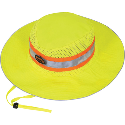 279 Ranger's Hat with Strap, High Visibility Lime-Yellow, Polyester Industrial Sales
