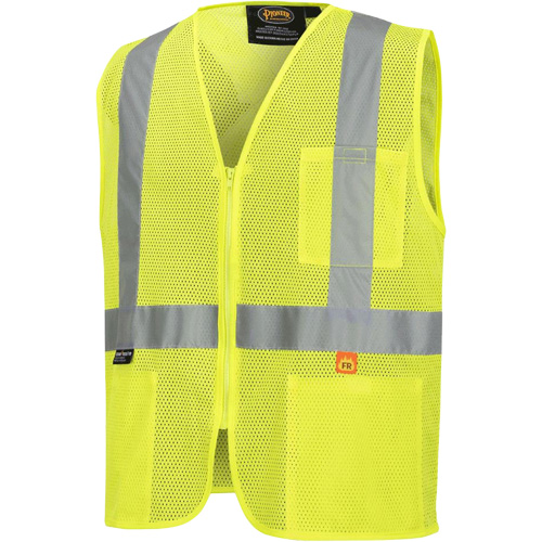6944 Veste de s&eacute;curit&eacute; ignifuge, Jaune lime haute visibilit&eacute;, Petit, Polyester Industrial Sales