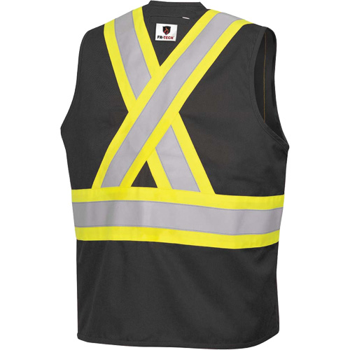 7729 Veste r&eacute;sistante aux arcs &eacute;lectriques FR-Tech, Petit, Noir, 10 cal/cm² Industrial Sales