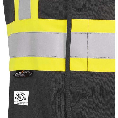 7729 Veste r&eacute;sistante aux arcs &eacute;lectriques FR-Tech, Petit, Noir, 10 cal/cm² Industrial Sales