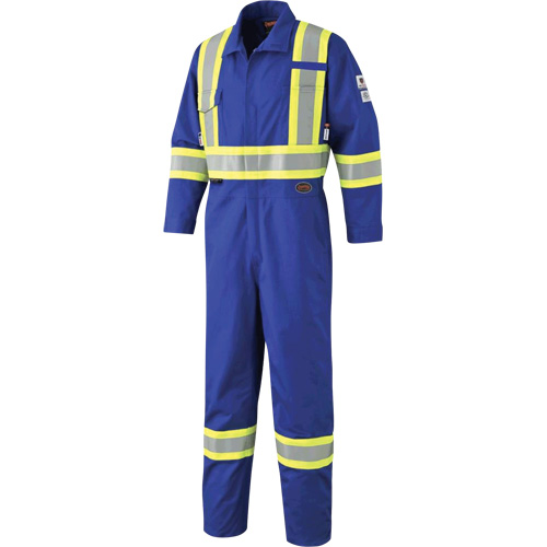 7704 FR-Tech&reg; High-Visibility Coveralls, Size 42, Royal Blue, 10 cal/cm²/9.7 cal/cm² Industrial Sales