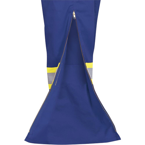 7706 Combinaison ignifuge FR-Tech avec fermetures &agrave; glissi&egrave;re aux jambes, Taille 36, Bleu royal, 9,7 cal/cm² Industrial Sales