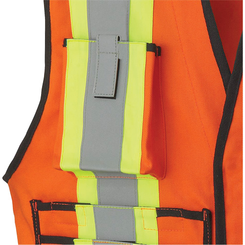 7732 Veste d'arpenteur ignifuge et r&eacute;sistant aux arcs &eacute;lectriques FR-Tech, Petit, Orange haute visibilit&eacute;, 9,7 cal/cm² Industrial Sales