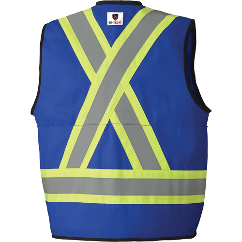 7733 Veste d'arpenteur ignifuge et r&eacute;sistant aux arcs &eacute;lectriques FR-Tech, Petit, Bleu royal, 9,7 cal/cm² Industrial Sales