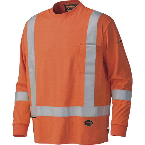 339SFA Chemise de s&eacute;curit&eacute; &agrave; manches longues ignifuge, Petit, Orange haute visibilit&eacute; Industrial Sales