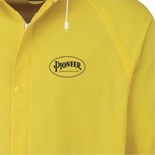 577J Rain Jacket, Polyester/PVC, Small, Yellow Industrial Sales