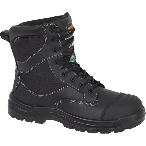 1050 Black Composite Safety Work Boots, Leather, Size 14, Impermeable Industrial Sales
