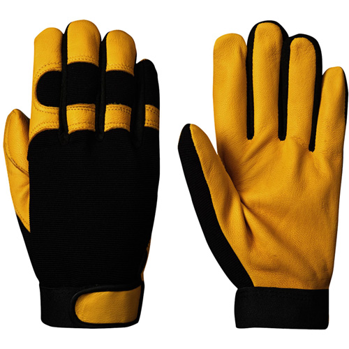 890 Mechanic's Style Ergonomic Gloves, Grain Goatskin Palm, Size Small Industrial Sales