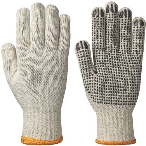 501 Gants tricot&eacute;s &agrave; points sur la paume, Poly/coton, Grand Industrial Sales