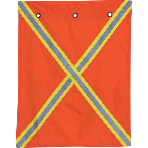 353 Flag with Reflective Tape, Polyester Industrial Sales