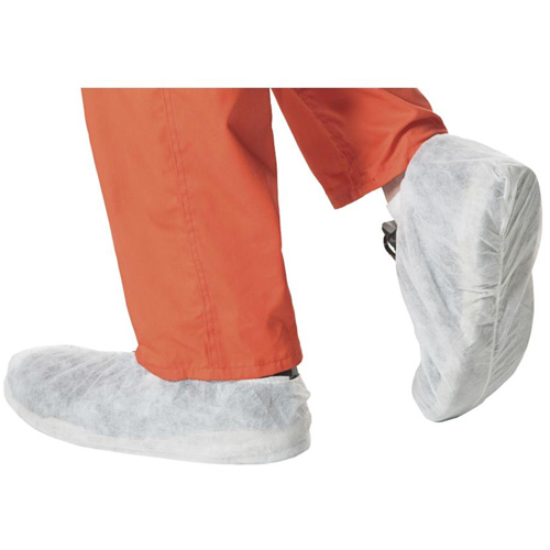 2022 Couvre-chaussures jetables, Taille unique, Polypropyl&egrave;ne, Blanc Industrial Sales