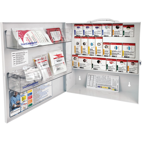 Armoire pour premiers soins SmartCompliance, R&eacute;pond &agrave; la norme CSA Z1220-17 type 2 environnements &agrave; faible risque, Petit (2-25 travailleurs) Industrial Sales