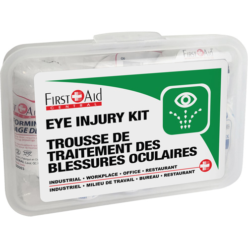 Ensemble pour les l&eacute;sions oculaires, Boîte en plastique Industrial Sales