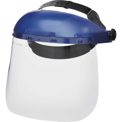 Masque protecteur avec coque simple de la s&eacute;rie 390 Premium, Ac&eacute;tate, Suspension Rochet Industrial Sales