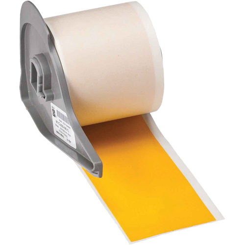 All-Weather Permanent Adhesive Label Tape, Vinyl, Yellow, 2" Width Industrial Sales