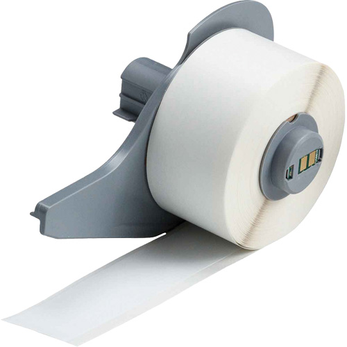 All-Weather Permanent Adhesive Label Tape, Vinyl, White, 1" Width Industrial Sales