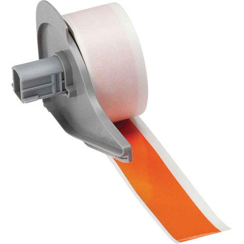 All-Weather Permanent Adhesive Label Tape, Vinyl, Orange, 1" Width Industrial Sales