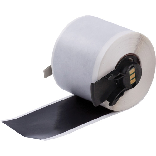 Multi-Purpose Label Tape, Vinyl, Black, 1.9" Width Industrial Sales