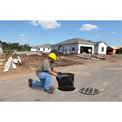 Bac de r&eacute;tention rond Ultra-Drain Guard avec orifice de trop-plein, Huile & s&eacute;diments, 22" - 25" lo x 22" - 25" la Industrial Sales