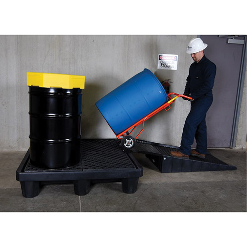 4-Drum Economy Ultra-Spill Pallet&reg;, 66 US gal. Spill Capacity, 53" x 53" x 11.8" Industrial Sales