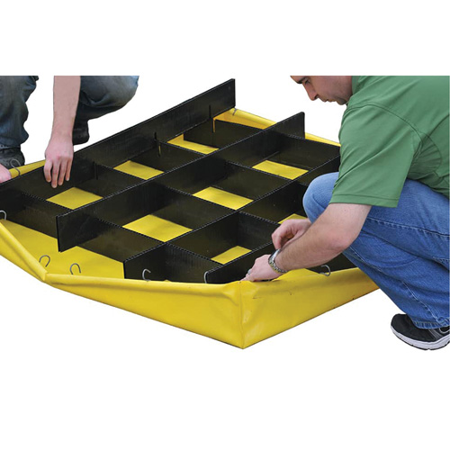 4-Drum Flexible Ultra-Spill Pallet&reg;, 66 US gal. Spill Capacity, 48" x 48" x 7" Industrial Sales