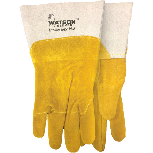 Ram Tough Welding Gloves, Goat Grain/Split Cowhide, Size Medium Industrial Sales