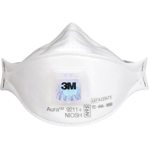 Respirateur &agrave; particules Aura 9211+, N95, Certifi&eacute; NIOSH Industrial Sales