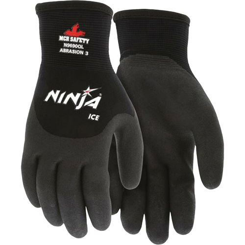 Ninja&reg; Ice Insulated Winter Gloves, Medium, HPT Coating, 15 Gauge, Nylon Shell Industrial Sales