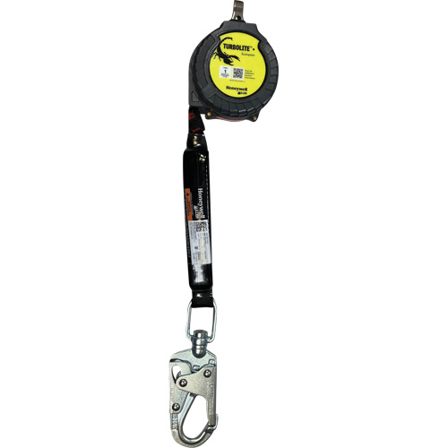 Miller TurboLite+ Scorpion Personal Fall Limiter, 9', Web, Swivel Industrial Sales
