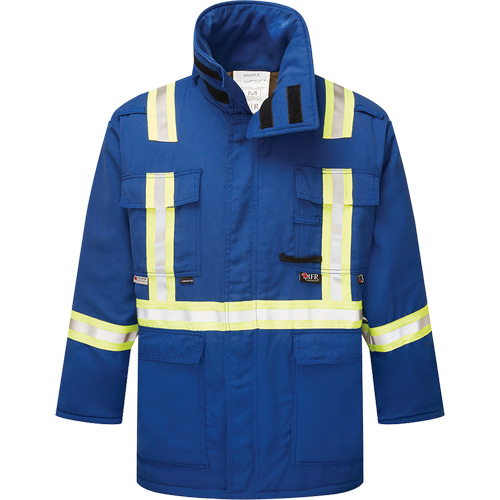 Parka isol&eacute;, antistatique et ignifuge  6,5 oz Westex DH, T-Grand (grande taille), Bleu royal Industrial Sales