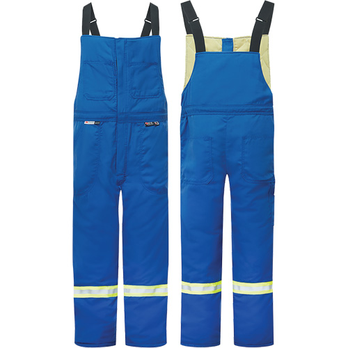 Westex&reg; DH Antistatic 6.5 oz. Flame Resistant Insulated Bib Pants, Small, Royal Blue Industrial Sales