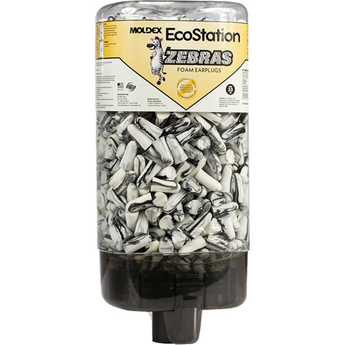 EcoStation&reg; Earplug Dispenser with Zebras Earplugs Industrial Sales