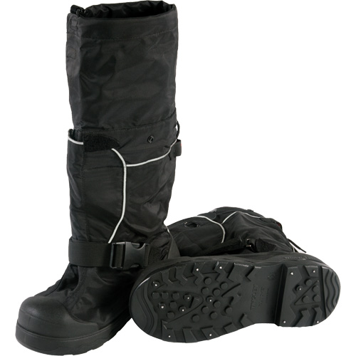 Couvre-chaussure pour traction sur glace Winter-Tuff Orion XT avec gu&ecirc;tre, Nylon/Polyur&eacute;thane, Boucles et crochets Industrial Sales
