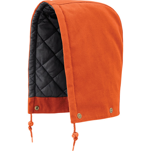 539 Capuchon pour parka, blouson aviateur ou combinaison de s&eacute;curit&eacute; matelass&eacute;e, Orange, Coton Industrial Sales