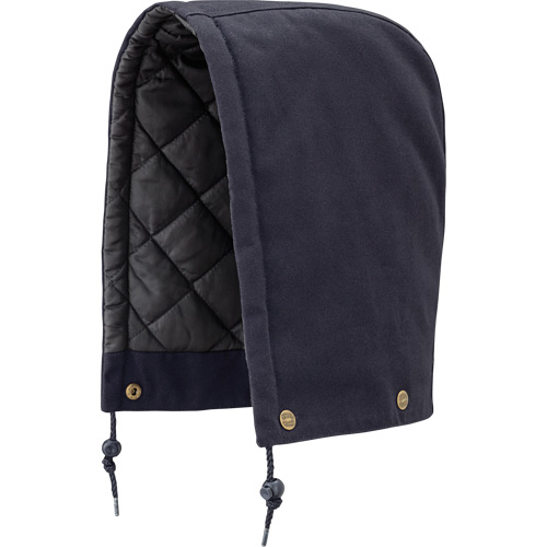 538 Capuchon pour parka, blouson aviateur ou combinaison de s&eacute;curit&eacute; matelass&eacute;e, Bleu marin, Coton Industrial Sales