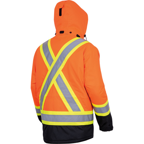 5407 Manteau de s&eacute;curit&eacute; imperm&eacute;able, isol&eacute;e et chauff&eacute;e, Hommes, Petit, Orange haute visibilit&eacute; Industrial Sales