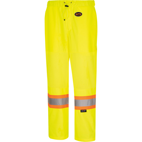 5999PW Pantalon de s&eacute;curit&eacute; routi&egrave;re pour femmes, Polyester, T-petit, Jaune lime haute visibilit&eacute; Industrial Sales