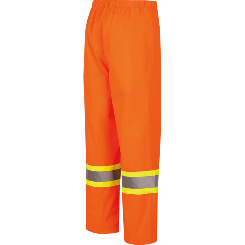 5627W Pantalon &agrave; bavette imperm&eacute;able pour femmes, Polyester/Polyur&eacute;thane, T-petit, Orange haute visibilit&eacute; Industrial Sales