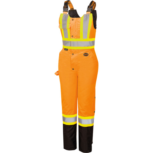 5040BBW Combinaison de s&eacute;curit&eacute; imperm&eacute;able haute visibilit&eacute; pour femmes, Polyester, T-petit, Noir/Orange haute visibilit&eacute; Industrial Sales
