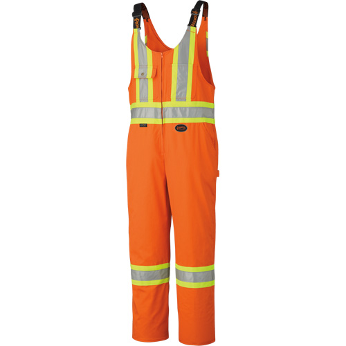 6617ZT Combinaison de s&eacute;curit&eacute; haute visibilit&eacute; avec fermeture &agrave; glissi&egrave;re sur la jambe, Poly-coton, 40 (grand taille), Orange haute visibilit&eacute; Industrial Sales