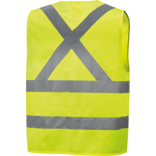 6886 Veste de s&eacute;curit&eacute; haute visibilit&eacute; en tricot chaîne, Jaune lime haute visibilit&eacute;, Petit, Polyester Industrial Sales